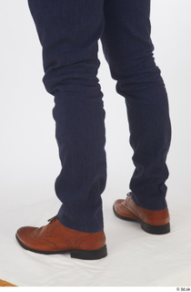 Neeo blue trousers brown oxford shoes calf dressed 0004.jpg